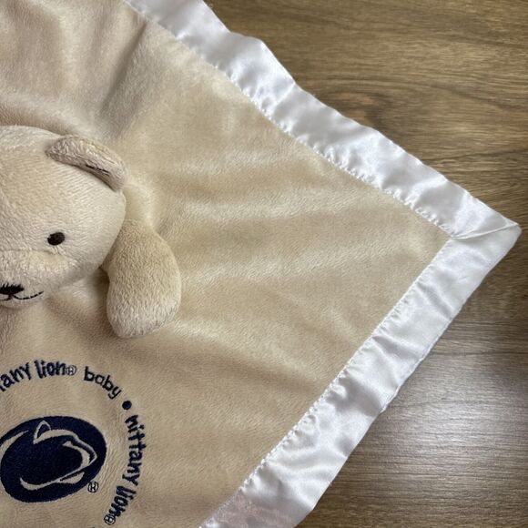 Penn State Nittany Lions Lovey Plush Baby Security Teddy Bear Blanket Blankie - Picture 4 of 16